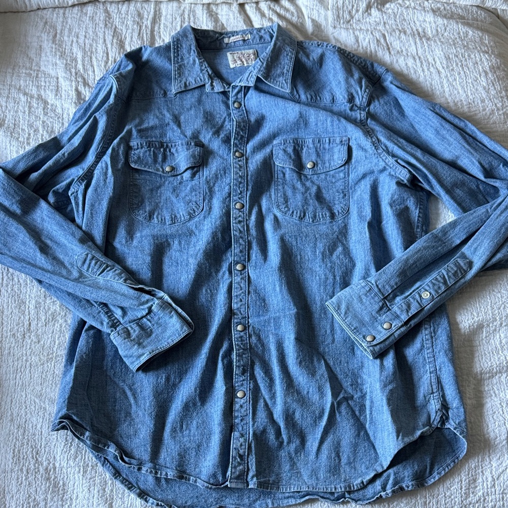 Lucky Brand Light Blue Button Down Shirt